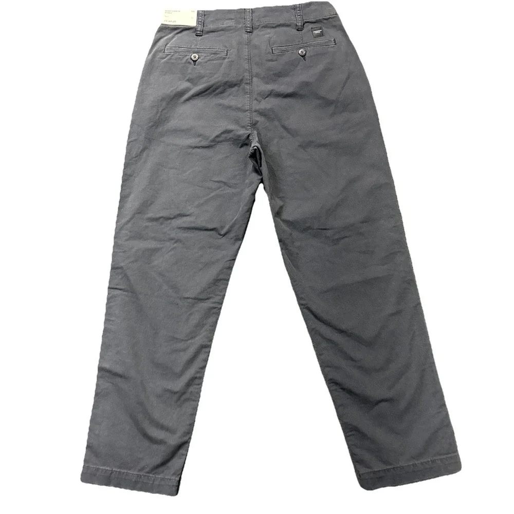 American Eagle baggy lived in khakis mens 28x29 TAG-28x30 flex gray Preppy‎ NEW